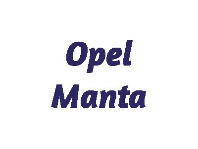 Opel Manta Modellautos
