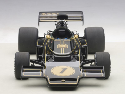 Lotus 72 E Grand Prix 1973 Emerson Fittipaldi #1 schwarz Modellauto 1:18 Autoart