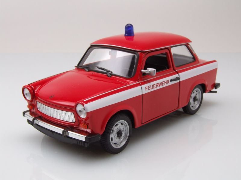 Modellauto Trabant 601 Feuerwehr rot Modellauto 1:24 Welly, 24,80 €