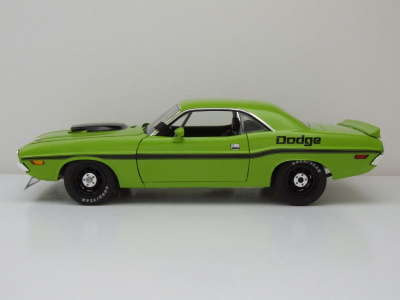 Dodge Challenger Trans Am 1970 grün schwarz Modellauto 1:18 Acme