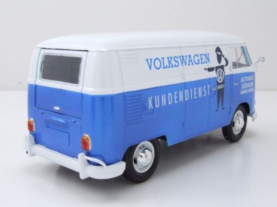 VW T1 Bus Kasten Volkswagen Kundendienst blau weiß...