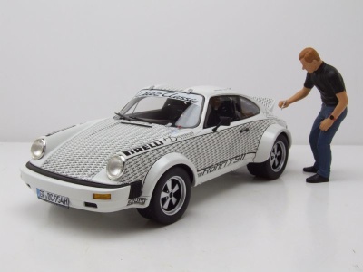 Porsche 911 Röhrl x 911 weiß mit Figur Walter...