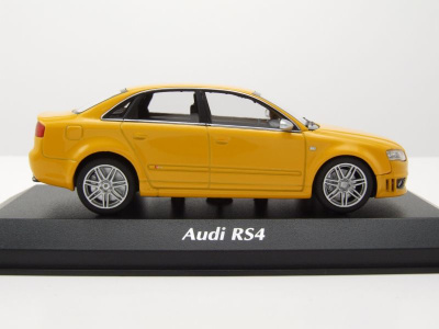 Audi RS4 2004 gelb Modellauto 1:43 Maxichamps