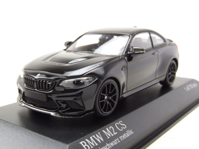 BMW M2 CS 2020 schwarz schwarze Felgen Modellauto 1:43...
