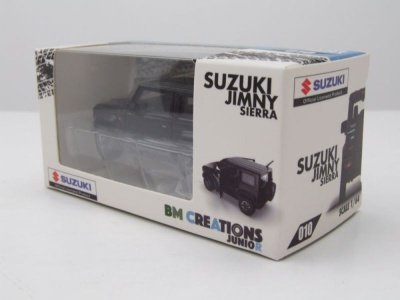 Suzuki Jimny JB74 LHD 2018 schwarz metallic Modellauto 1:64 BM Creations