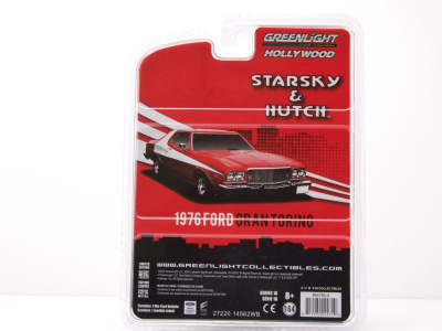 Ford Gran Torino 1976 rot weiß Starsky & Hutch Modellauto 1:64 Greenlight Collectibles