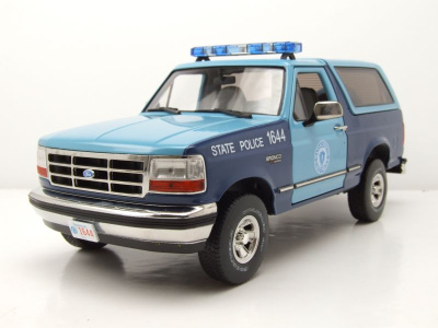 Ford Bronco XLT 1996 Massachusetts State Police blau...