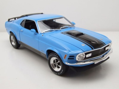 Modellauto Ford Mustang Mach 1 1970 blau Modellauto 1:18 Maisto, 39,50 €