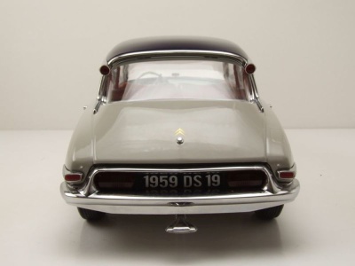 Citroen DS 19 1959 grau aubergine Modellauto 1:12 Norev