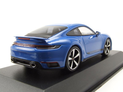 Porsche 911 (992) Turbo S 2020 blau Modellauto 1:43...