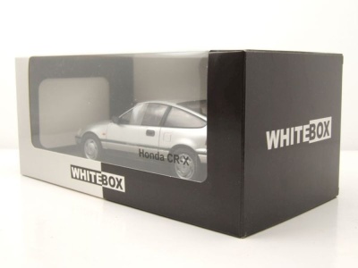 Honda CR-X RHD 1987 silber Modellauto 1:24 Whitebox
