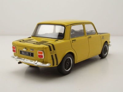 Simca 1000 Rallye 2 1970 gelb schwarz Modellauto 1:24...