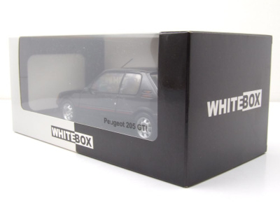 Peugeot 205 GTI 1988 schwarz Modellauto 1:24 Whitebox