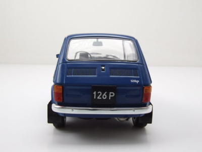 Fiat Polski 126p 1972 dunkelblau Modellauto 1:18 MCG