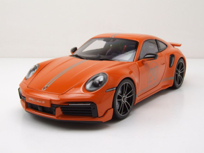 Porsche 911 992 Turbo S Coupe Sport Design 2021 orange...