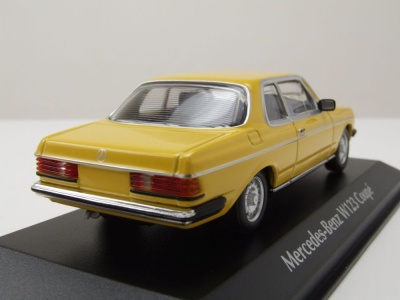 Mercedes 230CE W123 1976 gelb beige Modellauto 1:43...
