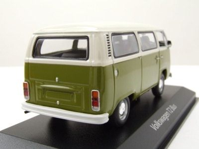 VW T2 Bus 1972 grün weiß Modellauto 1:43...