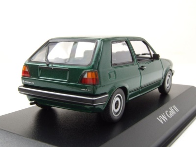 VW Golf 2 1985 grün metallic Modellauto 1:43 Maxichamps