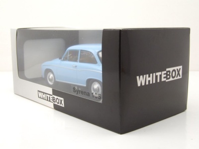 Syrena 105 1975 hellblau Modellauto 1:24 Whitebox
