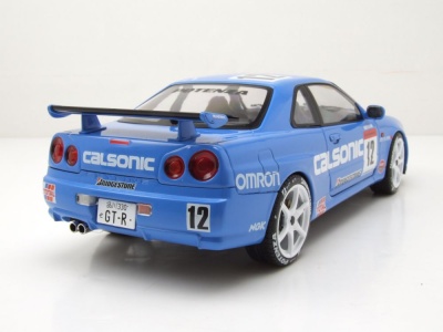 Nissan GT-R R34 #12 Streetfighter Calsonic 2000 blau Modellauto 1:18 Solido