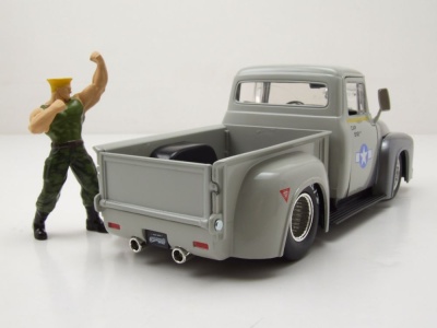 Ford F-100 Pick Up 1956 silber grau Streetfighter mit...
