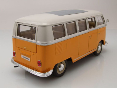 VW Classical Bus T1 1962 gelb weiß Modellauto 1:24...